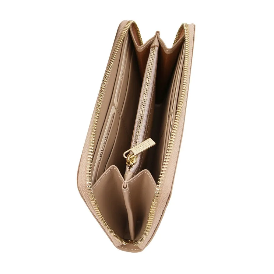 Venere Leather Accordion Wallet