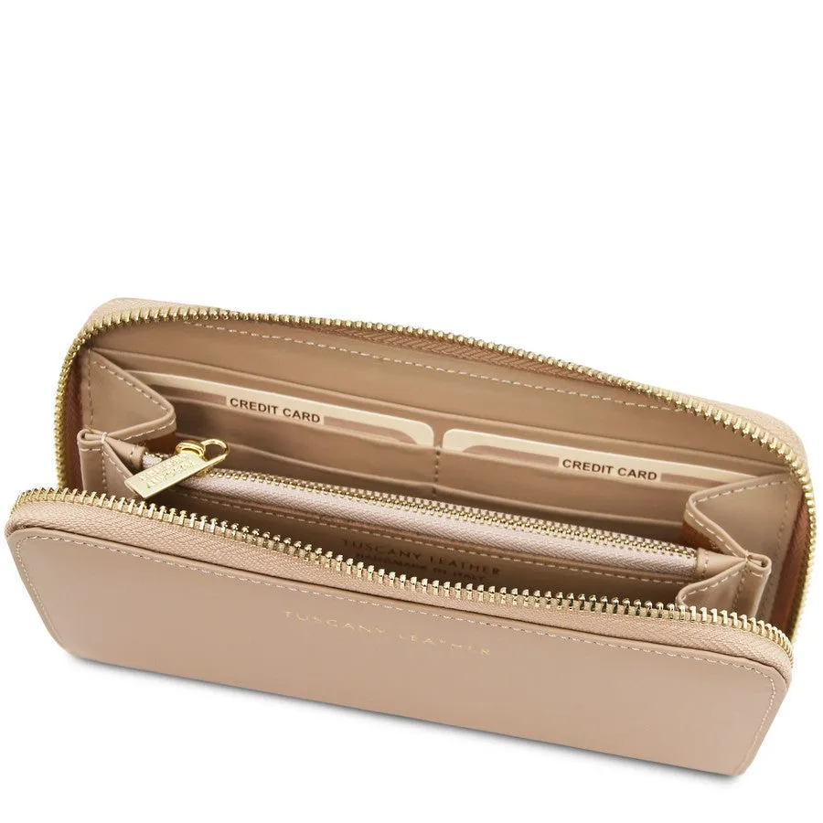 Venere Leather Accordion Wallet