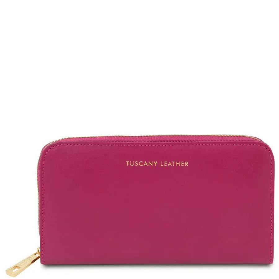 Venere Leather Accordion Wallet