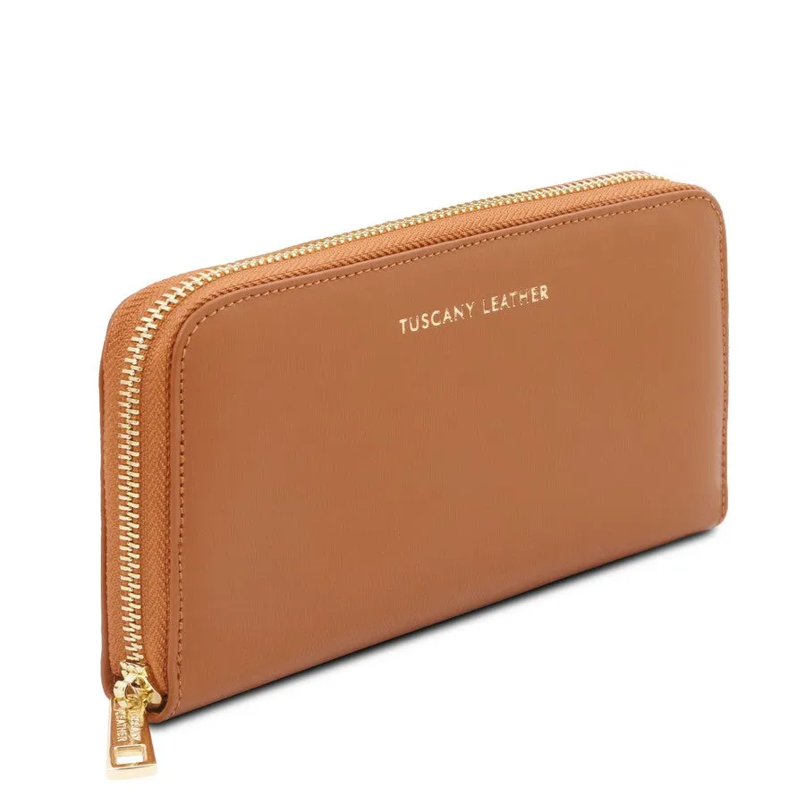Venere Leather Accordion Wallet