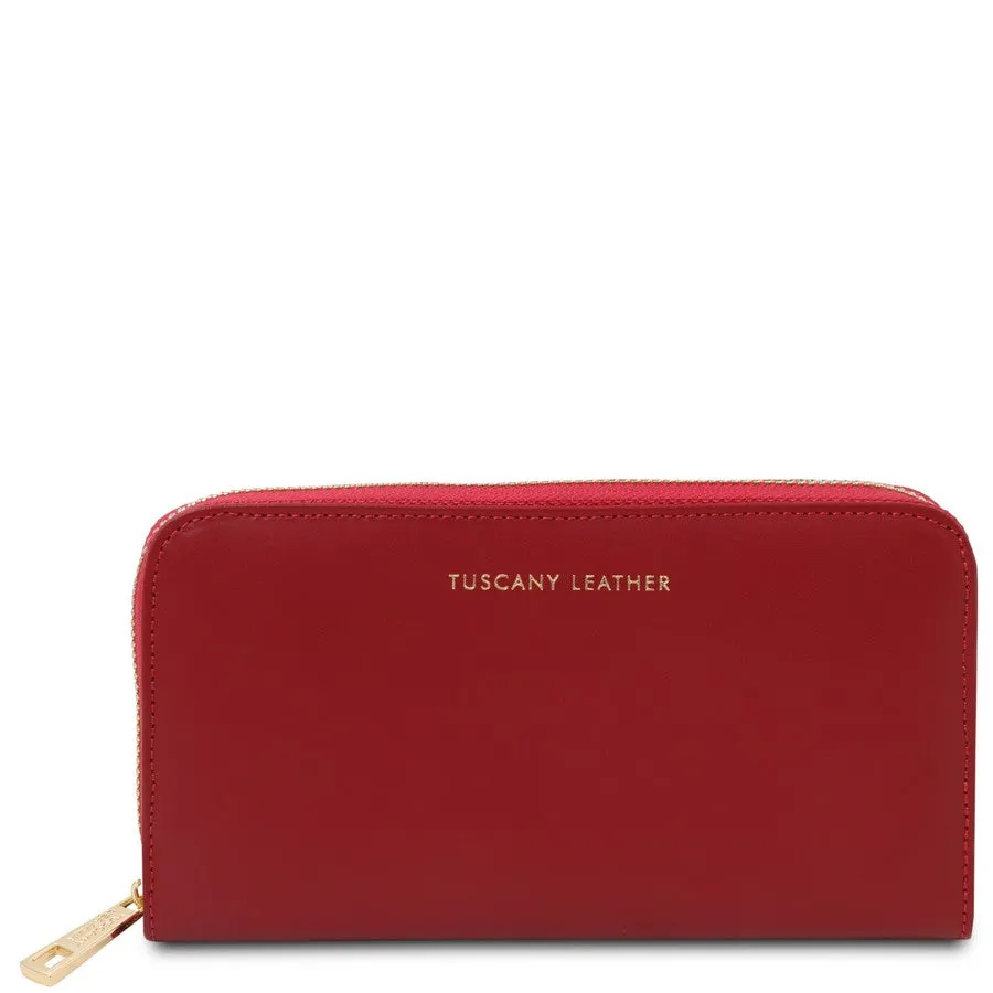 Venere Leather Accordion Wallet