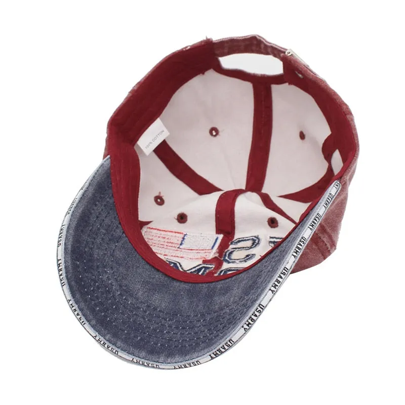 Vintage Baseball Cap Men USARMY Snapback Bone Women Hats For Men Casquette Gorras Cotton Letter Trucker Dad Hat Caps