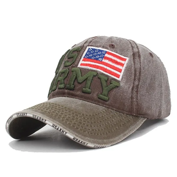 Vintage Baseball Cap Men USARMY Snapback Bone Women Hats For Men Casquette Gorras Cotton Letter Trucker Dad Hat Caps