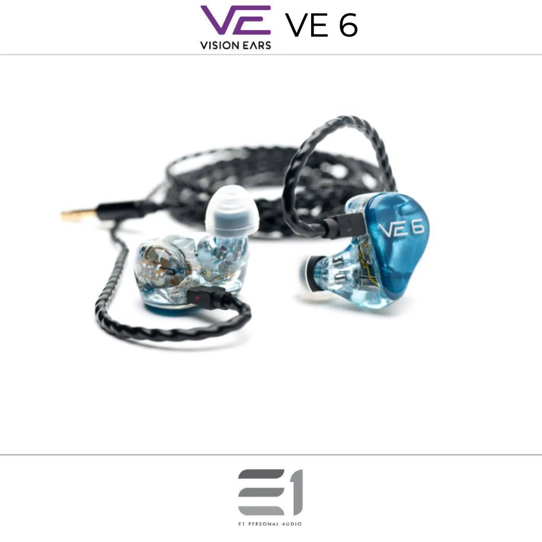 Vision Ears VE6 Custom / Universal-Fit In-Ear Monitors (X1/ X2)