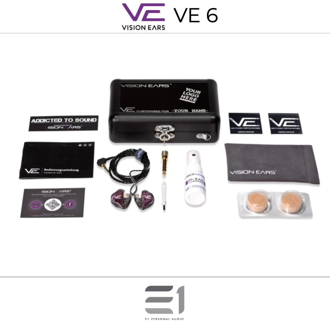 Vision Ears VE6 Custom / Universal-Fit In-Ear Monitors (X1/ X2)