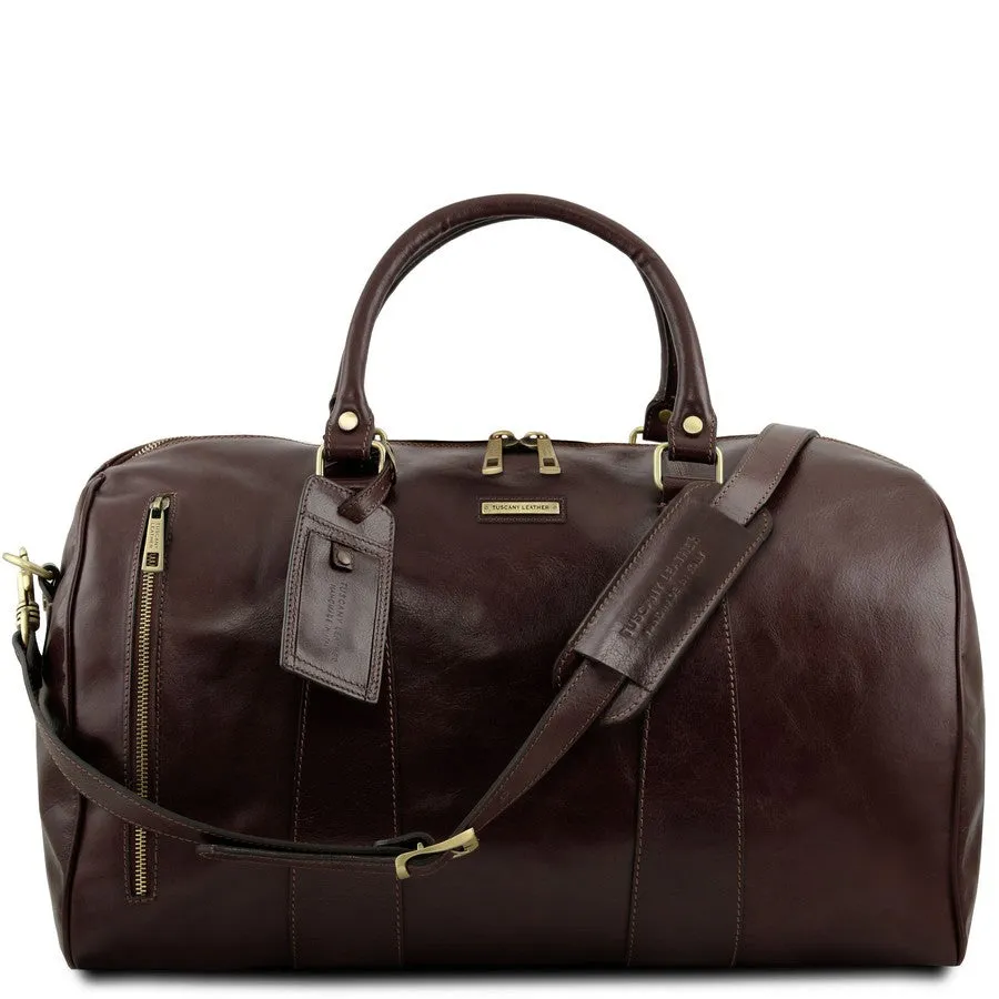Voyager Leather Duffle Bag Large