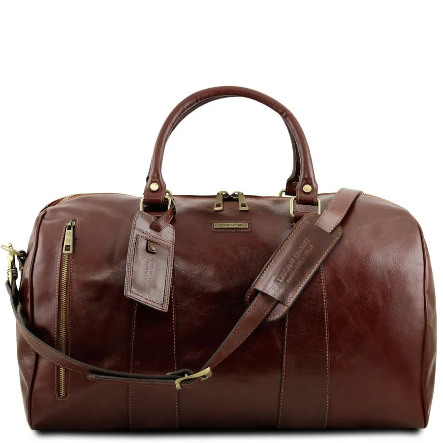 Voyager Leather Duffle Bag Large