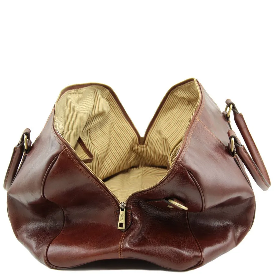Voyager Leather Duffle Bag Large