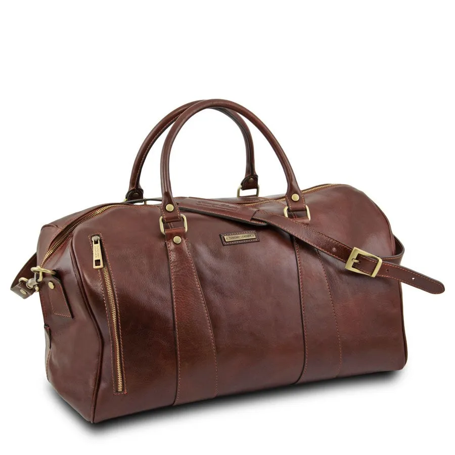 Voyager Leather Duffle Bag Large