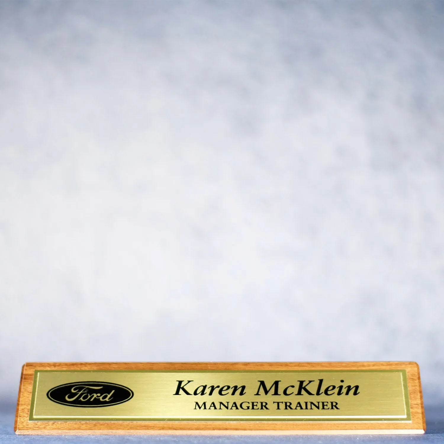 Walnut Desk Name Plate