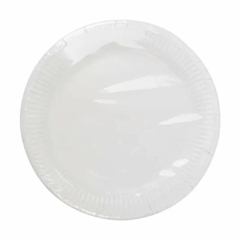 White Paper Plates Pk 20