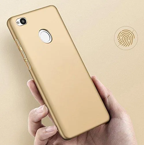 WOW Imagine All Sides Protection "360 Degree" Sleek Rubberised Matte Hard Case Back Cover For XIAOMI MI REDMI 4 ( MAY 2017 LAUNCH ) - Champagne Gold