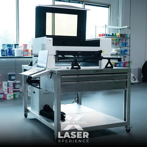 xCart Aluminum Large Heavy Duty Cart for xTool Laser and Engravers