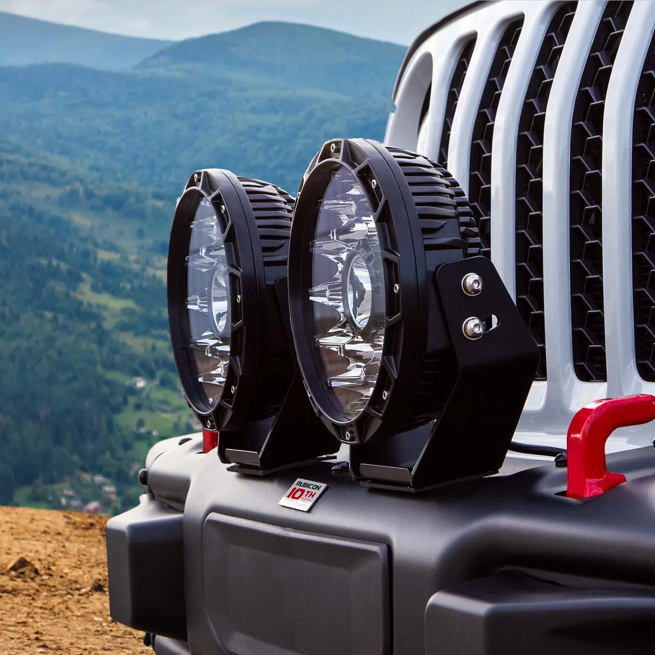 XKGlow 2pc Combo Beam Offroad Round Work Light Kit - 110 Watts 9 Inches