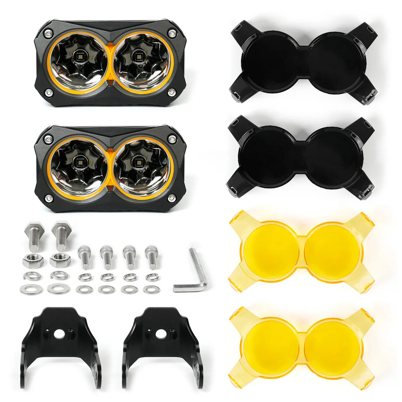 XKGlow 2pc Spot Beam Offroad Cube Lights - 30 Watts 2 inches