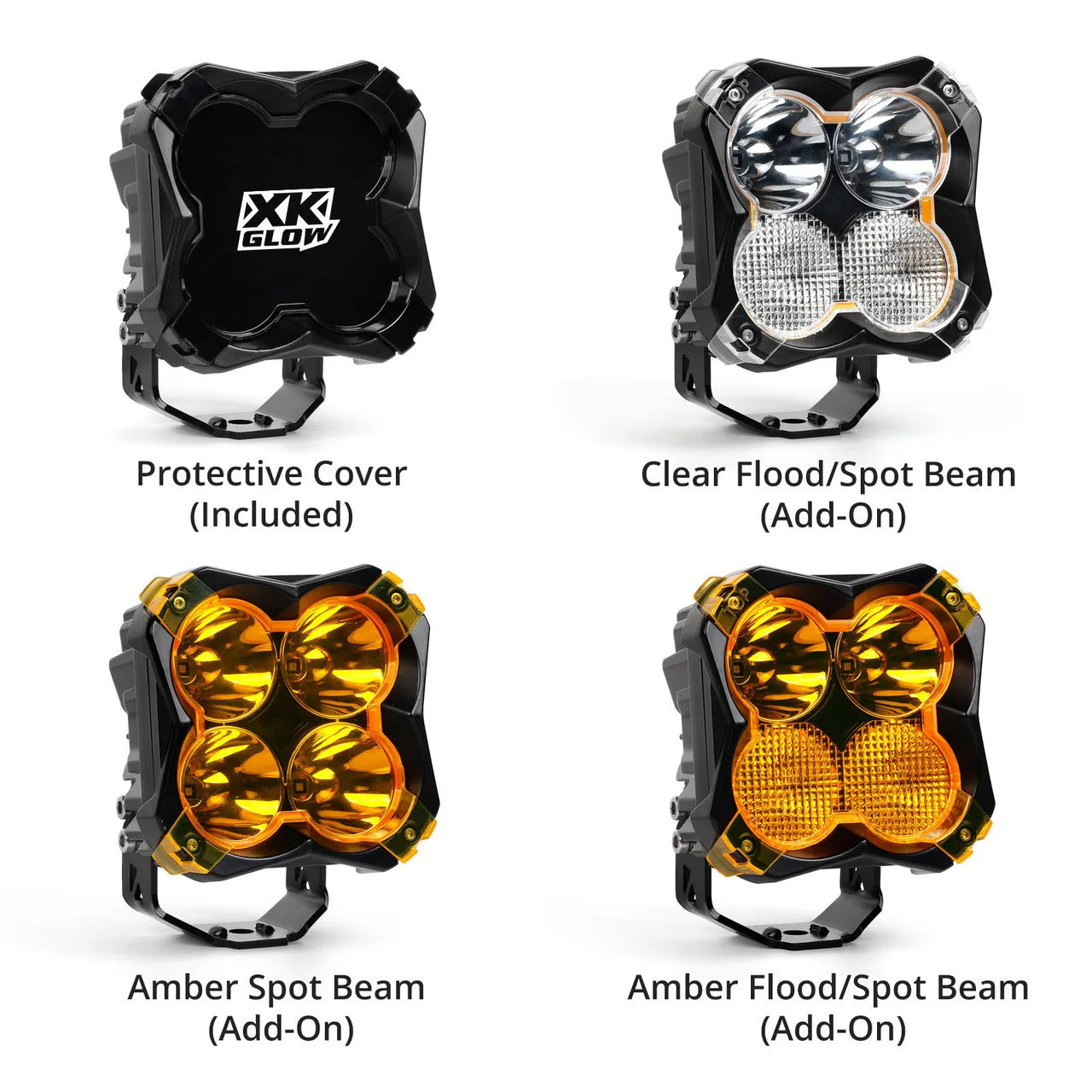 XKGlow Spot Beam Offroad Cube Lights - 48 Watts 5 inches 1pc or 2pc