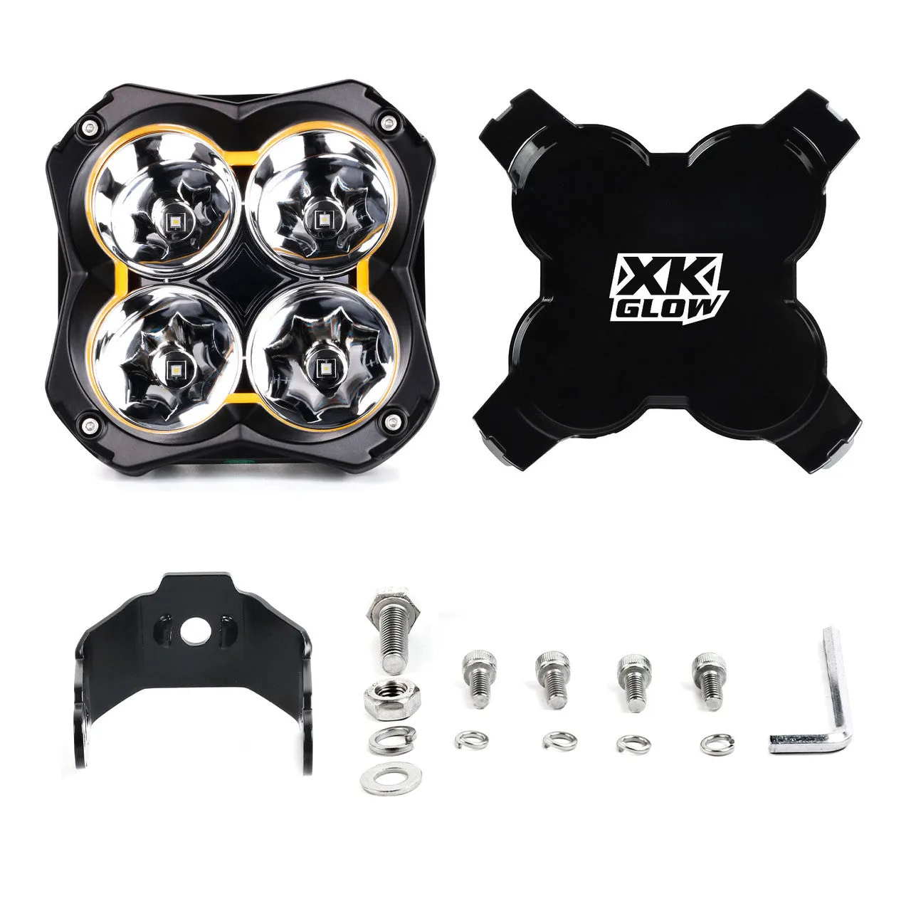 XKGlow Spot Beam Offroad Cube Lights - 48 Watts 5 inches 1pc or 2pc