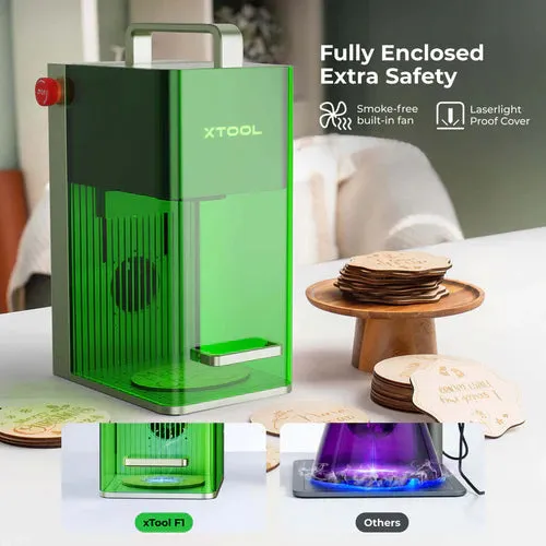 xTool F1 Dual Source IR   Diode Portable Laser Engraver and Cutter