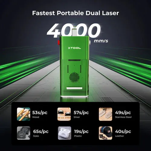 xTool F1 Dual Source IR   Diode Portable Laser Engraver and Cutter