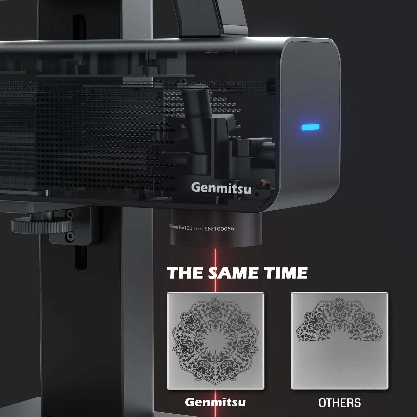 Z5-1 Fiber Laser Machine, 4K Marking Resolution, Fast Metal Marking, LightBurn Support