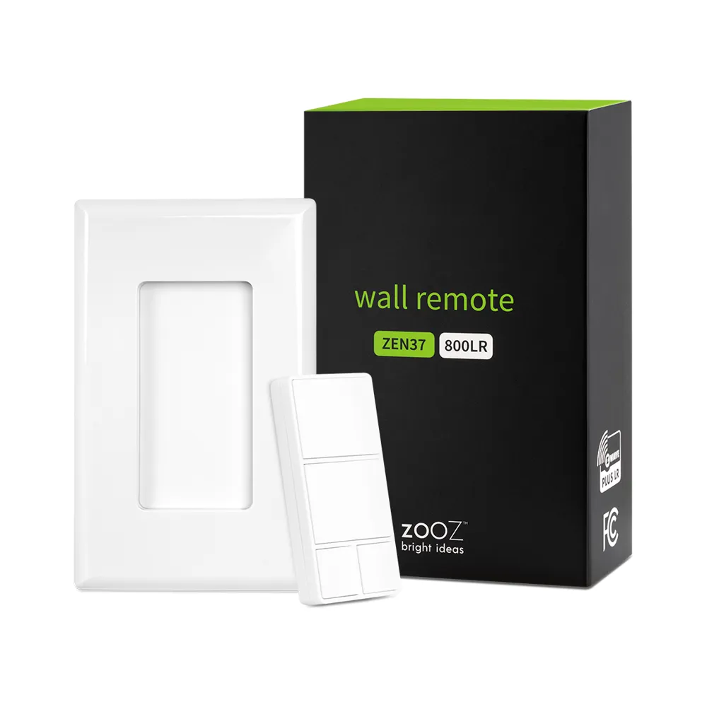 Zooz 800 Series Z-Wave Long Range Wall Remote ZEN37 800LR (Battery Powered)